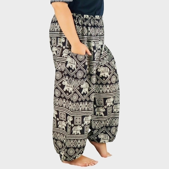 Chinrada - Smocked Waist harem PLUS SIZE 2XL πΉπ - Picture 5 of 13